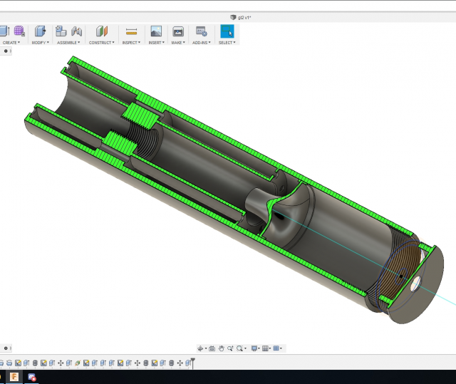 AIRSOFT SILENCER SOUND MODERATOR SUPPRESSOR FOR M4 AR15 M14X1 LEFT 3D 打印模型 .c4d .max .obj .3ds .fbx .stl .blend
