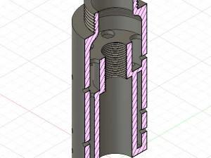 SILENCER SOUND MODERATOR UNEF 1-2X28 22LR 3D Print Model