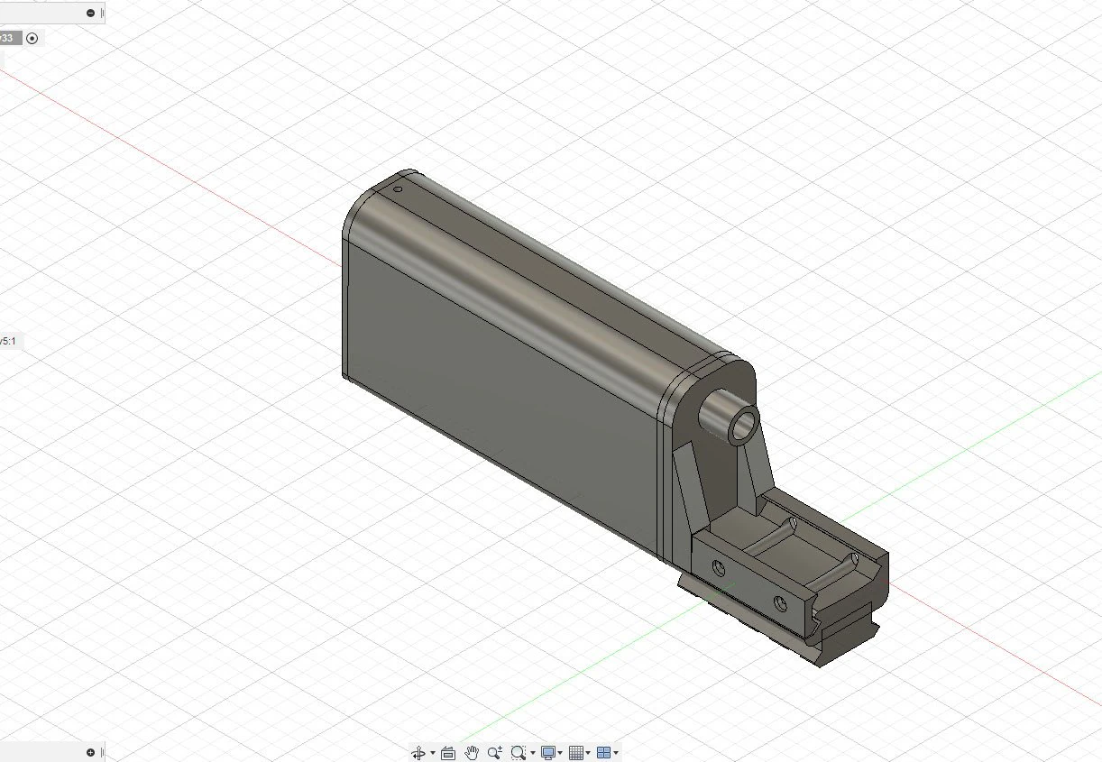 AIRGUN SILENCER SOUND MODERATOR FOR PISTOL 3D Print Model .c4d .max .obj .3ds .fbx .stl .blend 