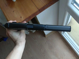 AIRGUN SILENCER SOUND MODERATOR FOR PISTOL 3D Print Model