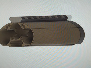 AIRSOFT CASE FOR 18650 BATTERIES 3S 111 V - PEQ BOX - PICATINNY RAIL 3D Print Model