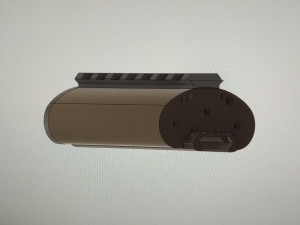 AIRSOFT CASE FOR 18650 BATTERIES 3S 111 V - PEQ BOX - PICATINNY RAIL 3D Print Model