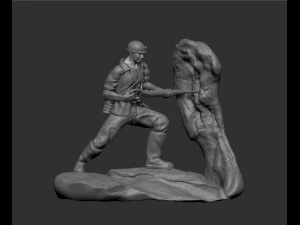 鉱夫 3Dプリントモデル