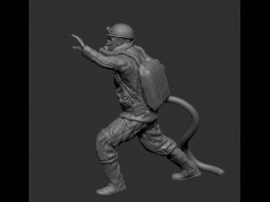 RESCUE MAN Model Cetak 3D