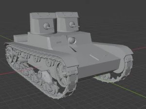 T-26-2 Modello 3D