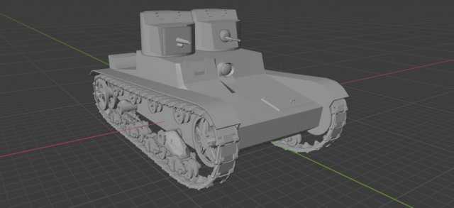 T-26-2-2 Modello 3D .c4d .max .obj .3ds .fbx .stl .blend 