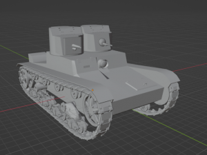 T-26T Modello 3D