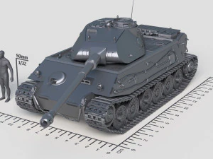 VK4502 P힌턴 3D 프린트 모델
