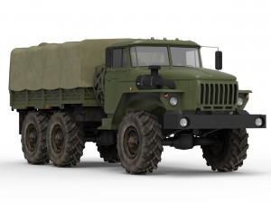 Ural with a body 3D Model