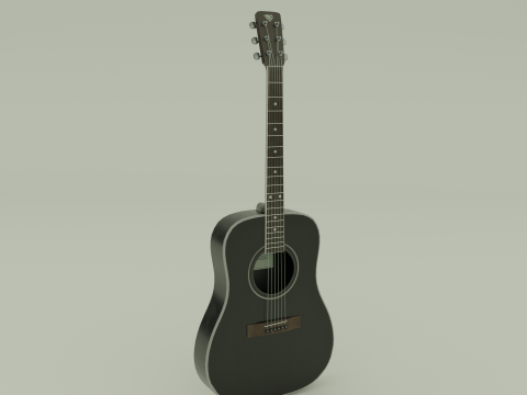 Guitar Acoustic 3D Model