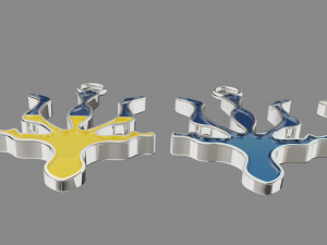 Ukrainian Trident Pendant 3D Model