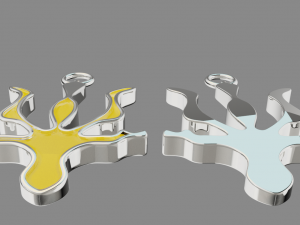 Ukrainian Trident Pendant 3D Model