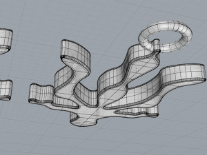 Ukrainian Trident Pendant 3D Model
