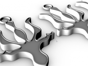 Ukrainian Trident Pendant 3D Model