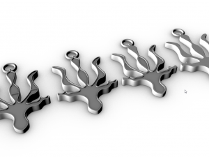 Ukrainian Trident Pendant 3D Model