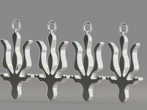 Ukrainian Trident Pendant 3D Model