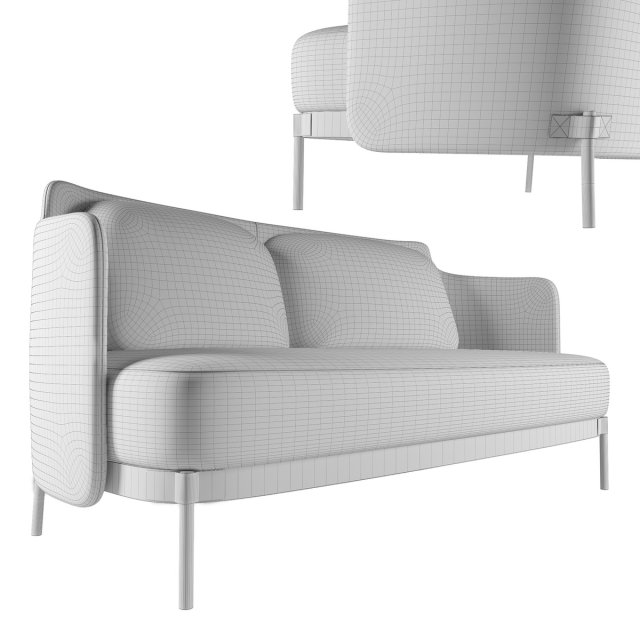 Sofa-Tape Model 3D .c4d .max .obj .3ds .fbx .stl .blend 