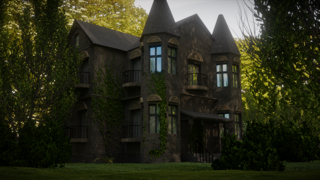 Old house 3D 模型 .c4d .max .obj .3ds .fbx .stl .blend 