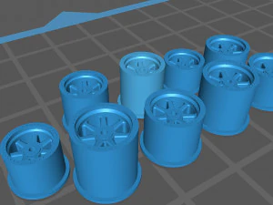 Hotwheels custom wheels OD 8mm OD 7mm 3D Print Model