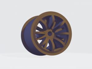 Hotwheels custom wheels OD 8mm OD 7mm Modello di stampa 3D