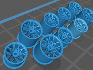 Hotwheels custom wheels OD 8mm OD 7mm Modèles 3D en vedette