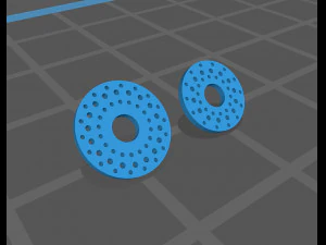 Hotwheels custom wheels - free Brake Disk 3D Print Model