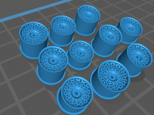 Hotwheels custom wheels OD 9mm OD 8mm 3Dプリントモデル
