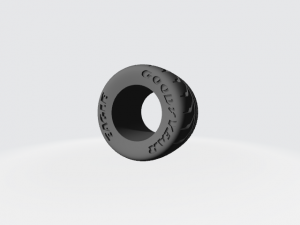 Hotwheels custom wheels tires set OD11mm ID6mm 3Dプリントモデル