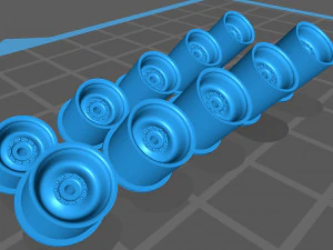 Hotwheels custom wheels OD 7mm OD 6mm 3D Print Model