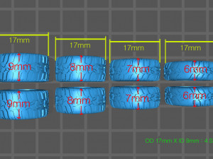 Hotwheels custom Off-Road Tires OD17mm ID9mm 3D Принт Модель