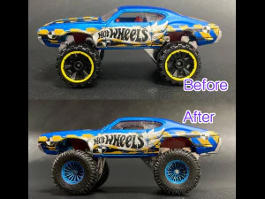 Hotwheels custom Off-Road Tires OD17mm ID9mm 3D Print Model