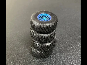 Hotwheels custom Off-Road Tires OD16mm ID9mm 3D Print Model