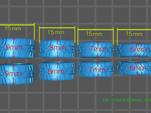 Hotwheels custom Off-Road Tires OD15mm ID8mm 3D Принт Модель