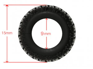 Hotwheels custom Off-Road Tires OD15mm ID9mm 3D Print Model