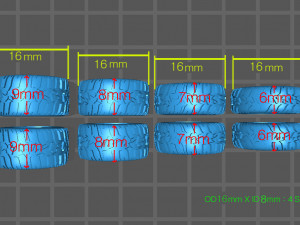 Hotwheels custom Off-Road Tires OD16mm ID8mm 3Dプリントモデル