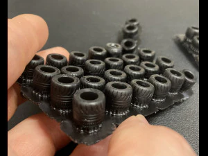 Hotwheels custom wheels tires set OD 12mm ID 6mm 3D Print Model
