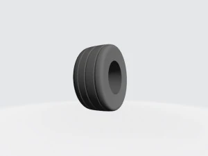 Hotwheels custom wheels tires set OD 12mm ID 6mm 3D Print Model