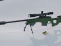 The sniper rifle L115A3 hAVE THE SCOPE AND BIPOD --- 3D Models