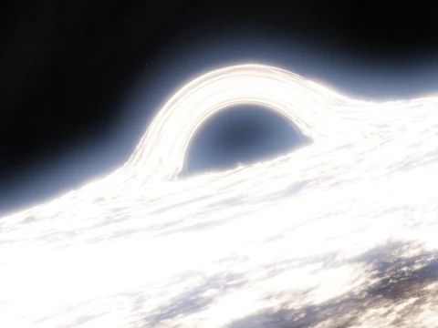 S&uacute;per agujero negro Modelo 3D