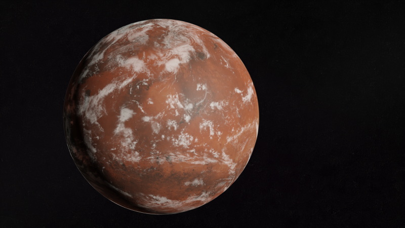 Mars with atmoshere Tatuin planetSTAR WARS trilogy 3D Модель .c4d .max .obj .3ds .fbx .stl .blend 