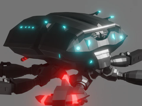 Pack of Models in Space Style 3D Model