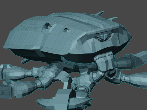 Pack of Models in Space Style 3D Model