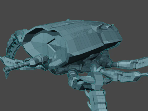 Pack of Models in Space Style 3D Model