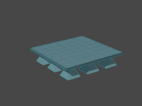 Pack of Models in Space Style 3D Model
