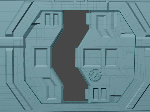Pack of Models in Space Style 3D Model