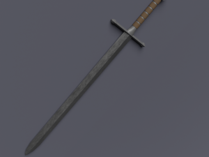 Low poly sword 3D 模型