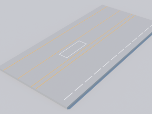 Low poly container terminal 3D Model