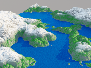 Low poly mountains 3D 模型