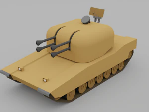 Veicoli blindati a basso poli Modello 3D