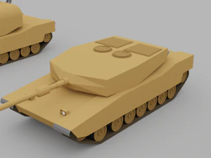 Veicoli blindati a basso poli Modello 3D